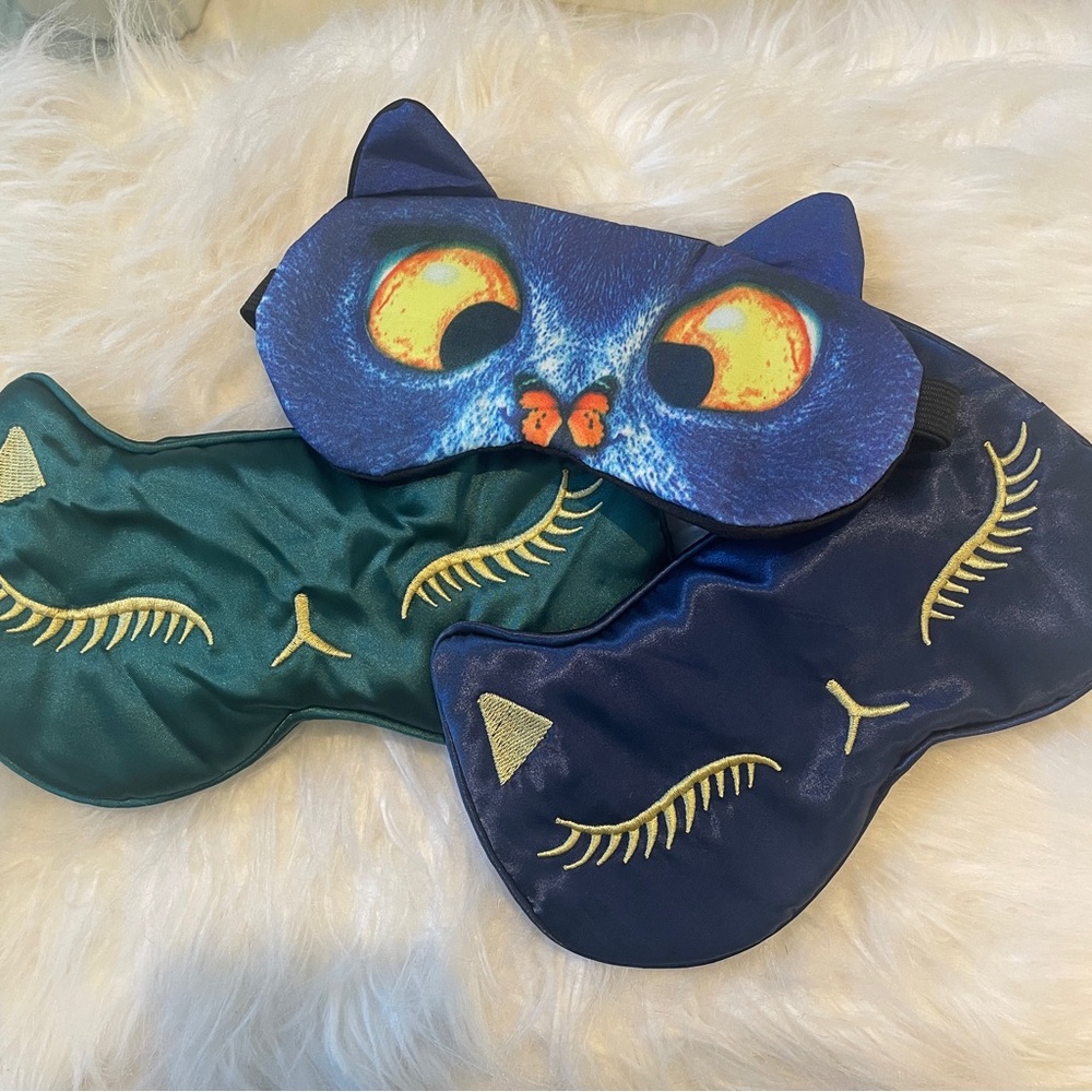 Bundle Only - Fun Cat Eye Masks (Lot of 3) - Picture 1 of 9